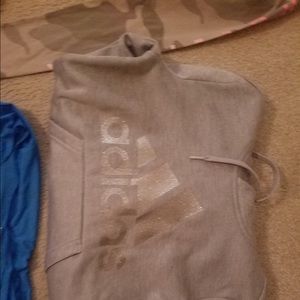 adidas sweatshirt with sparkley adidas sign